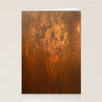 Earthy Rust Copper and Bronze Japandi Art Stationery Card Gallery Image 2
