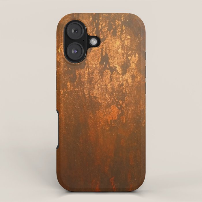 Earthy Rust Copper and Bronze Japandi Art iPhone Case Gallery Image 1