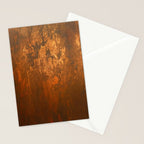 Earthy Rust Copper and Bronze Japandi Art Stationery Card Gallery Image 2