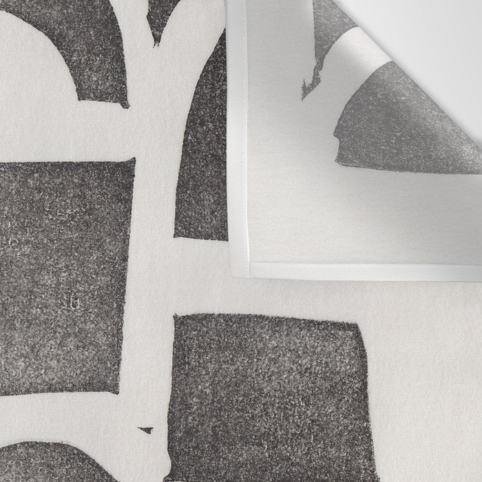 Linocut Abstract #2 Wall Tapestry Gallery Image 3