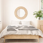 Linocut Abstract #2 Duvet Cover Gallery Image 3