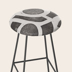 Linocut Abstract #2 Stool Gallery Image 2