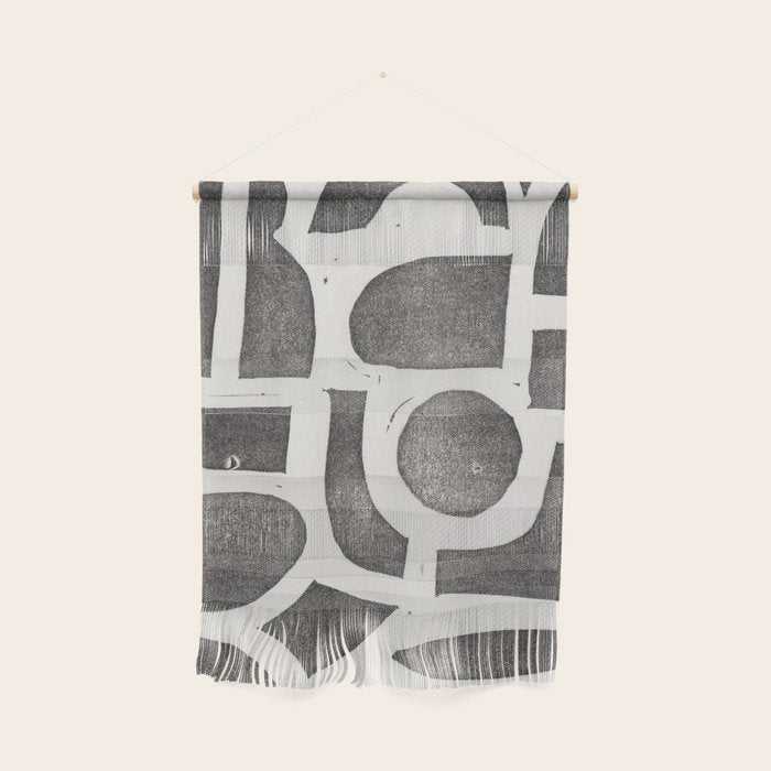 Linocut Abstract #2 Wall Hanging Gallery Image 1