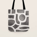 Linocut Abstract #2 Tote Bag Gallery Image 1