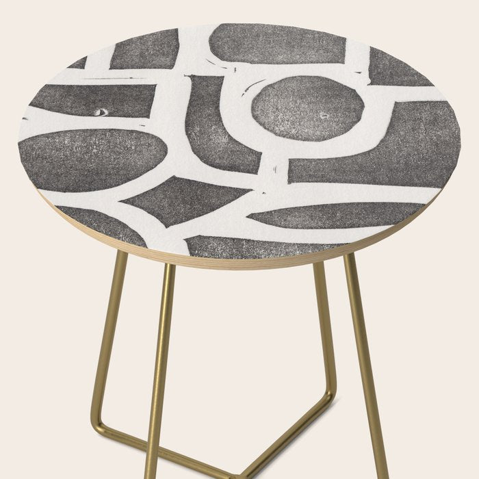 Linocut Abstract #2 Side Table Gallery Image 2
