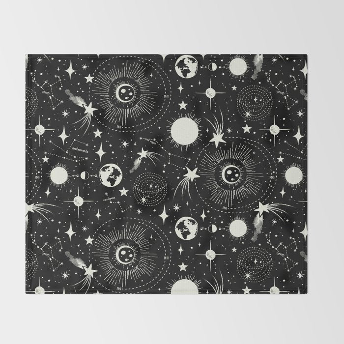 Solar System Throw Blanket Gallery Image 2