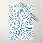 Indigo Sparks | Watercolor Pattern Wrapping Paper Gallery Image 1