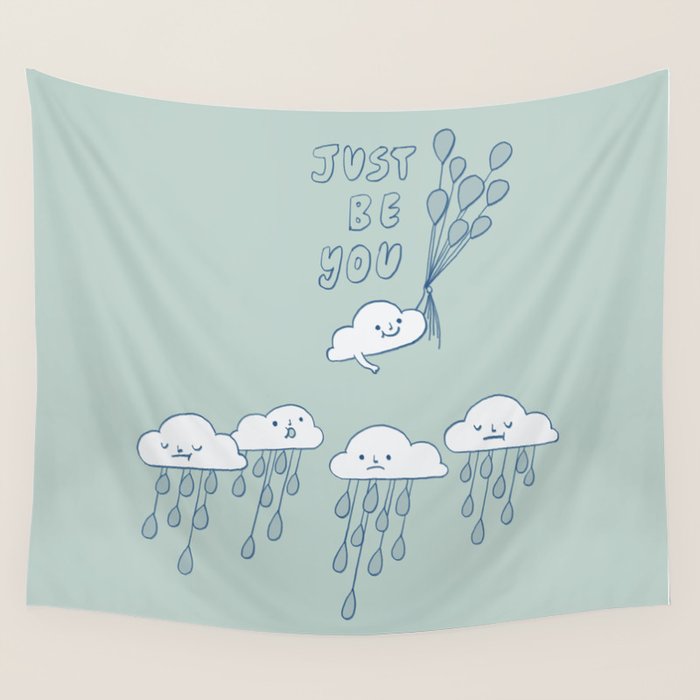Just Be You Wall Tapestry Gallery Image 1