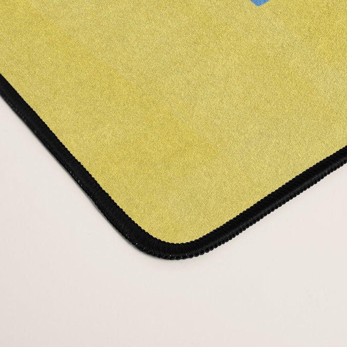 Vote Hand Lettering on Yellow Watercolor Background Desk Mat Gallery Image 4
