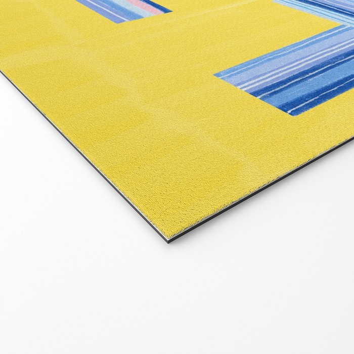 Vote Hand Lettering on Yellow Watercolor Background Welcome Mat Gallery Image 2