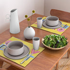 Vote Hand Lettering on Yellow Watercolor Background Placemat Gallery Image 2