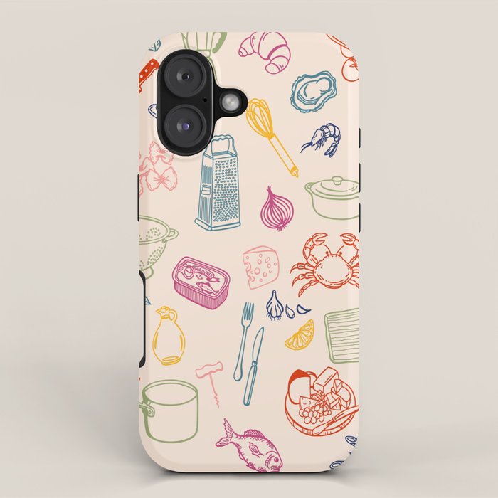 Kitchen Ingredient Art Print Iphone Case