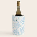 Winter & Woodsy Pine Trees in White & Blue Wine Chiller Gallery Image 2