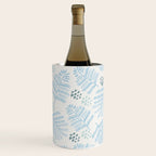 Winter & Woodsy Pine Trees in White & Blue Wine Chiller Gallery Image 1