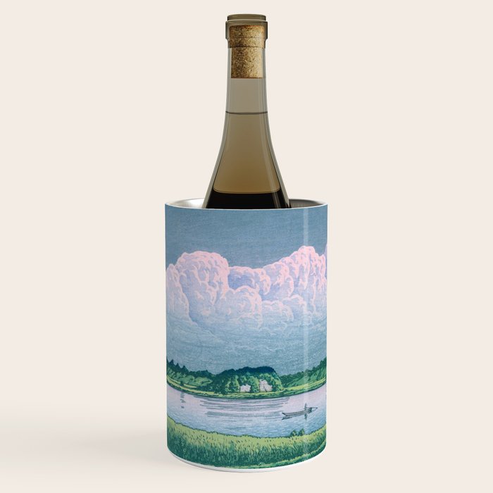 Kawase Hasui, Clouds Over Teganuma Lake - Vintage Japanese Woodblock Print Wine Chiller Gallery Image 2