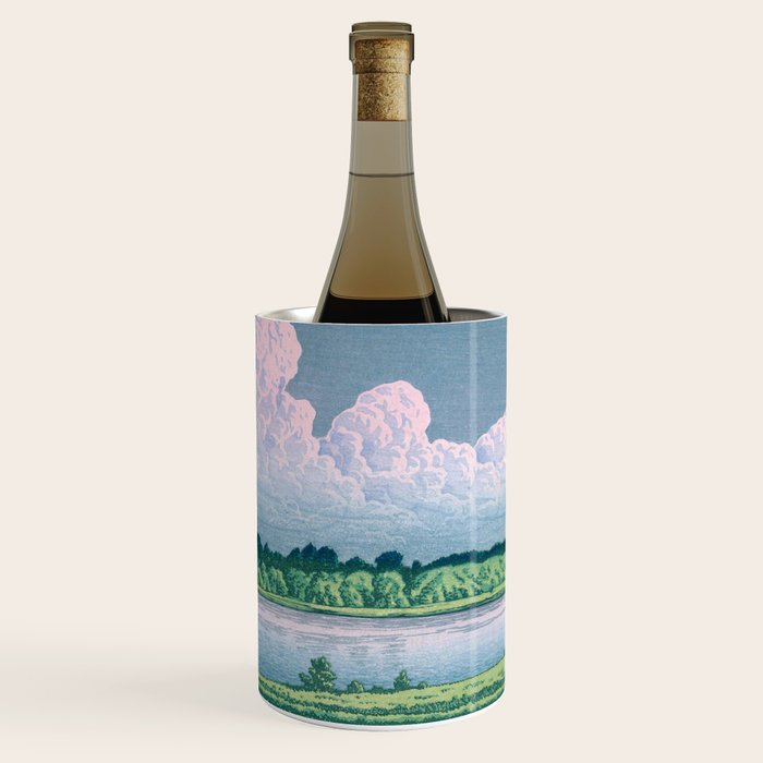 Kawase Hasui, Clouds Over Teganuma Lake - Vintage Japanese Woodblock Print Wine Chiller Gallery Image 3