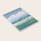 Kawase Hasui, Clouds Over Teganuma Lake - Vintage Japanese Woodblock Print Notebook Gallery Image 3