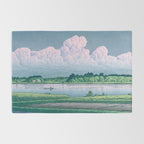 Kawase Hasui, Clouds Over Teganuma Lake - Vintage Japanese Woodblock Print Rug Gallery Image 2