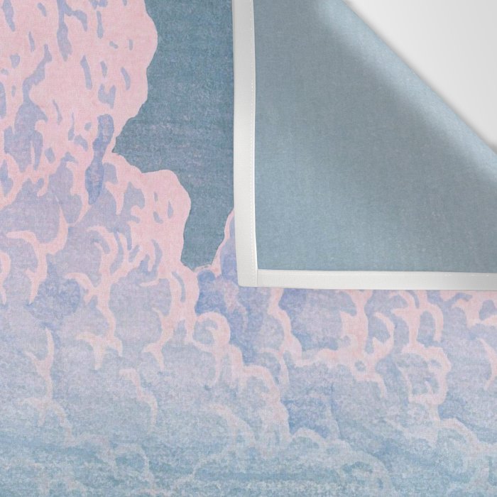 Kawase Hasui, Clouds Over Teganuma Lake - Vintage Japanese Woodblock Print Wall Tapestry Gallery Image 3