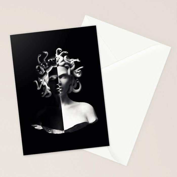 Positive-negative Medusa Stationery Card Gallery Image 2