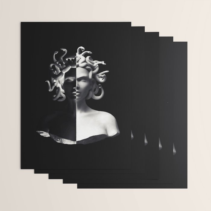 Positive-negative Medusa Wrapping Paper Gallery Image 3