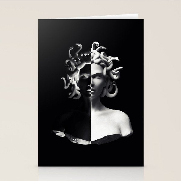 Positive-negative Medusa Stationery Card Gallery Image 2