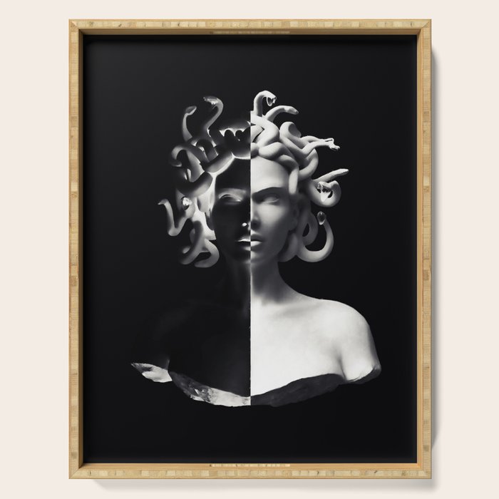 Positive-negative Medusa Serving Tray Gallery Image 1