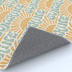 Sunshine - gold and sky blue Rug Gallery Image 4