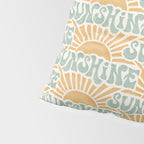 Sunshine - gold and sky blue Pillow Sham Gallery Image 4