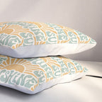 Sunshine - gold and sky blue Pillow Sham Gallery Image 3
