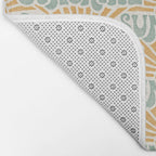Sunshine - gold and sky blue Bath Mat Gallery Image 2
