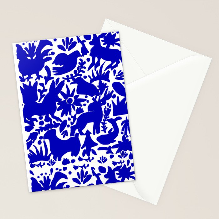 Blue Otomi  Stationery Card Gallery Image 2