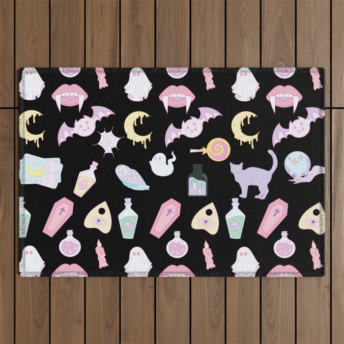 Pastel Goth Outdoor Rug Gallery Image 1