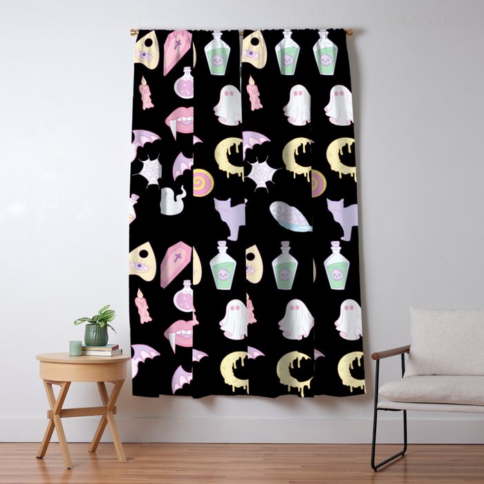 Pastel Goth Window Curtain Gallery Image 5