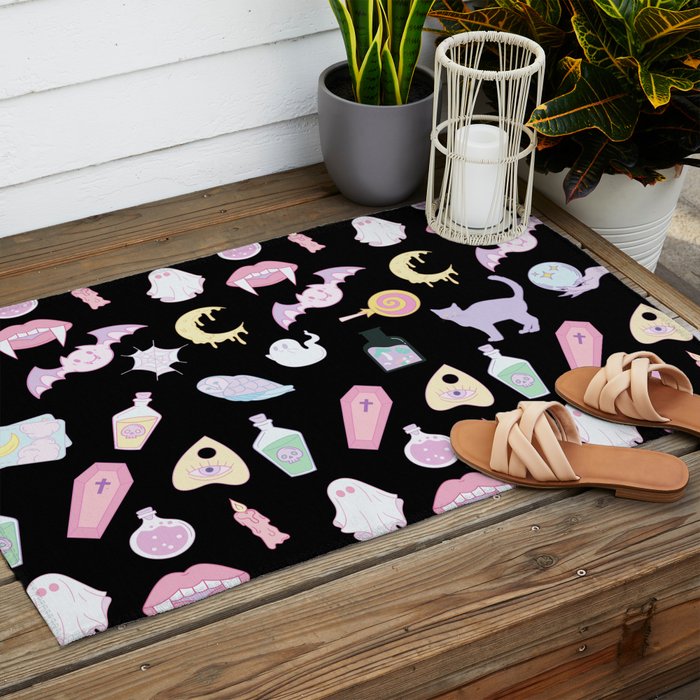 Pastel Goth Outdoor Rug Gallery Image 2