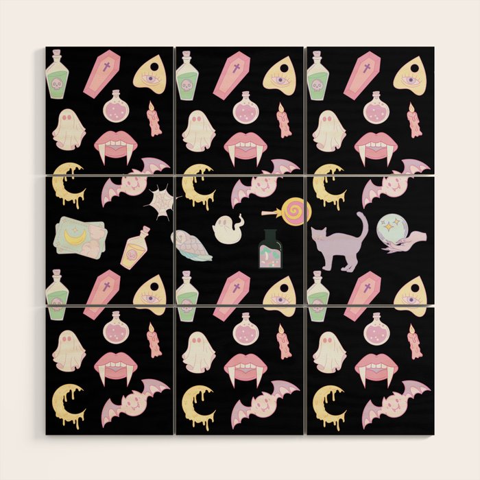 Pastel Goth Wood Wall Art Gallery Image 1