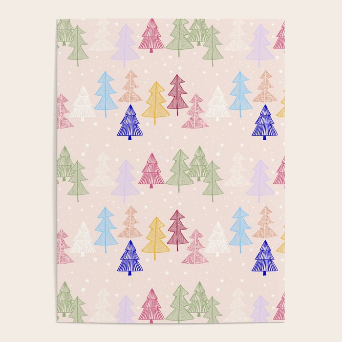 Xmas forrest pattern Poster Gallery Image 4