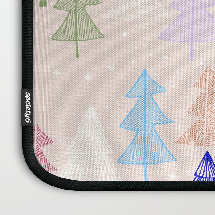 Xmas forrest pattern Laptop Sleeve Gallery Image 3