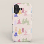 Xmas forrest pattern iPhone Case Gallery Image 1