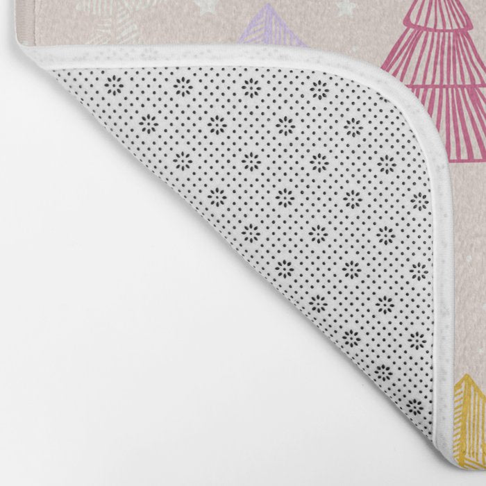 Xmas forrest pattern Bath Mat Gallery Image 2