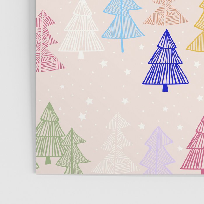 Xmas forrest pattern Poster Gallery Image 3