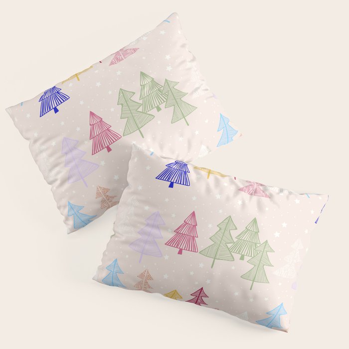 Xmas forrest pattern Pillow Sham Gallery Image 1