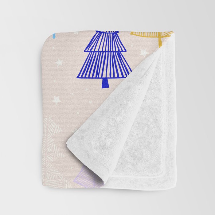 Xmas forrest pattern Throw Blanket Gallery Image 3