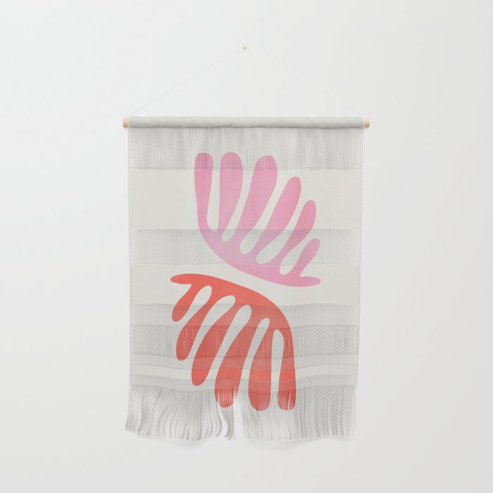 Peach & Orange: Wild Leaf | Matisse Foliage Paper Cutouts 03 Wall Hanging Gallery Image 1