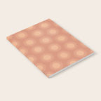 Boho Summer Sun Pattern XII Peach Notebook Gallery Image 2