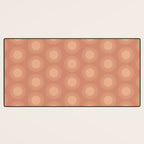 Boho Summer Sun Pattern XII Peach Desk Mat Gallery Image 3