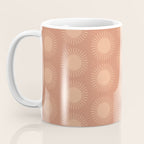 Boho Summer Sun Pattern XII Peach Coffee Mug Gallery Image 3