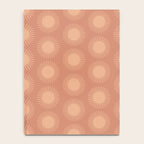 Boho Summer Sun Pattern XII Peach Notebook Gallery Image 4