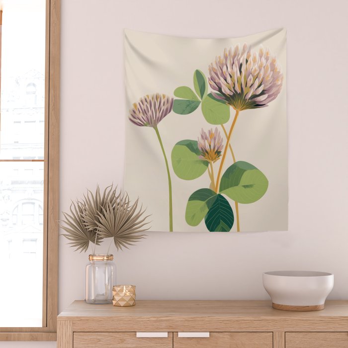 Soft Field Botanicals Wall Tapestry Gallery Image 2