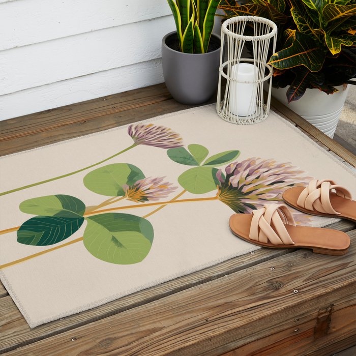 Soft Field Botanicals Outdoor Rug Gallery Image 2